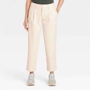 A New Day Women's High-Rise Faux Leather Tapered Ankle Pants